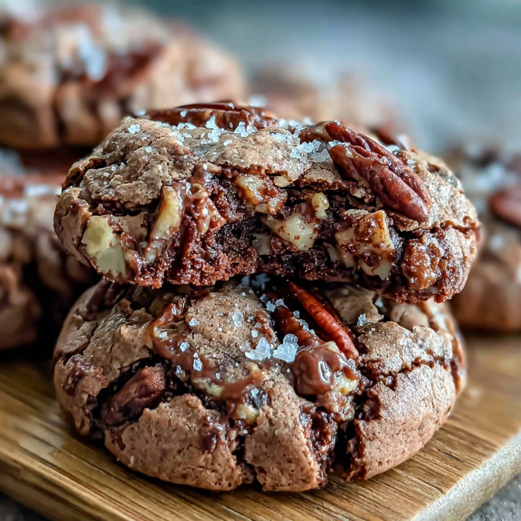 Maple Pecan Brownie Cookies