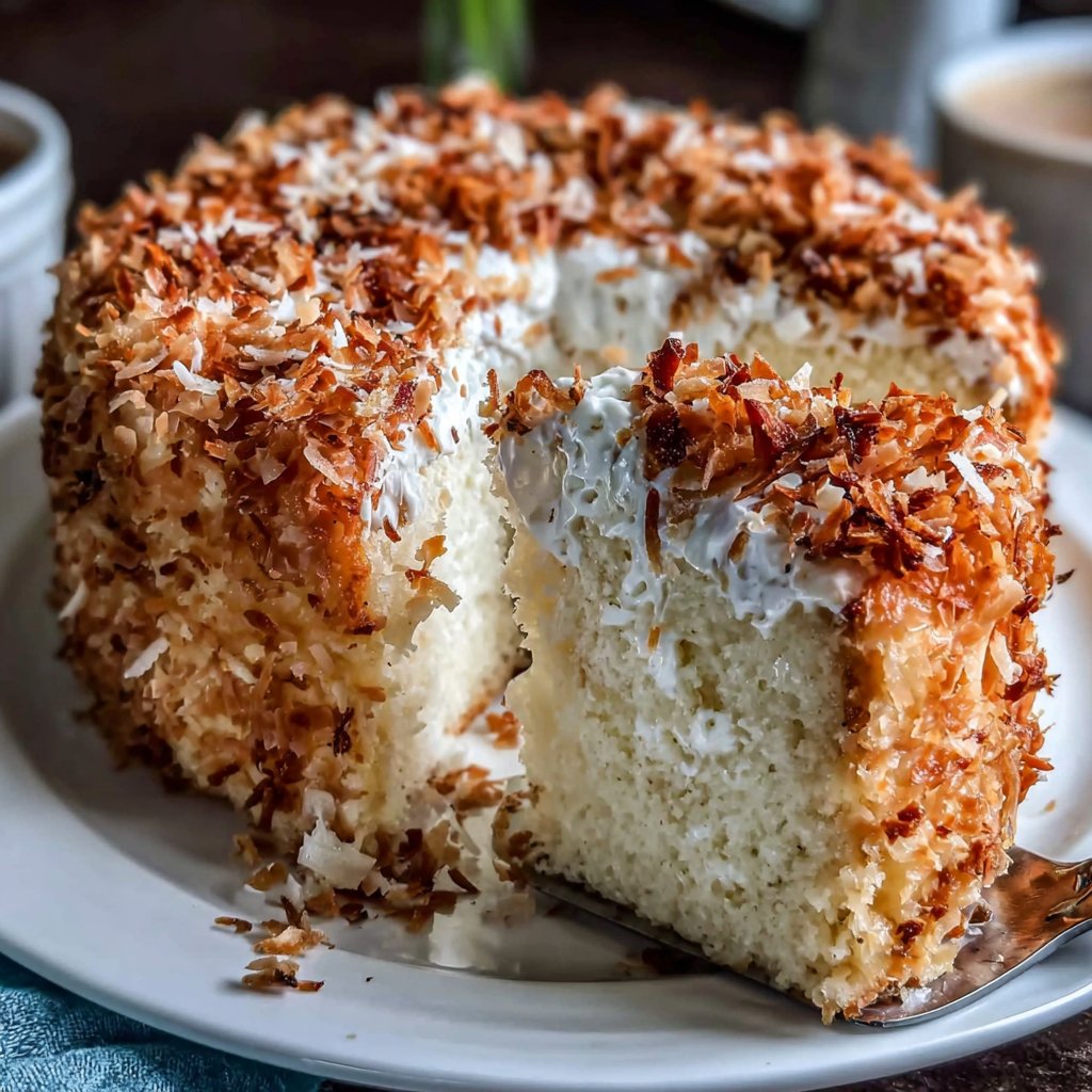 Coconut Chiffon Spring Cake