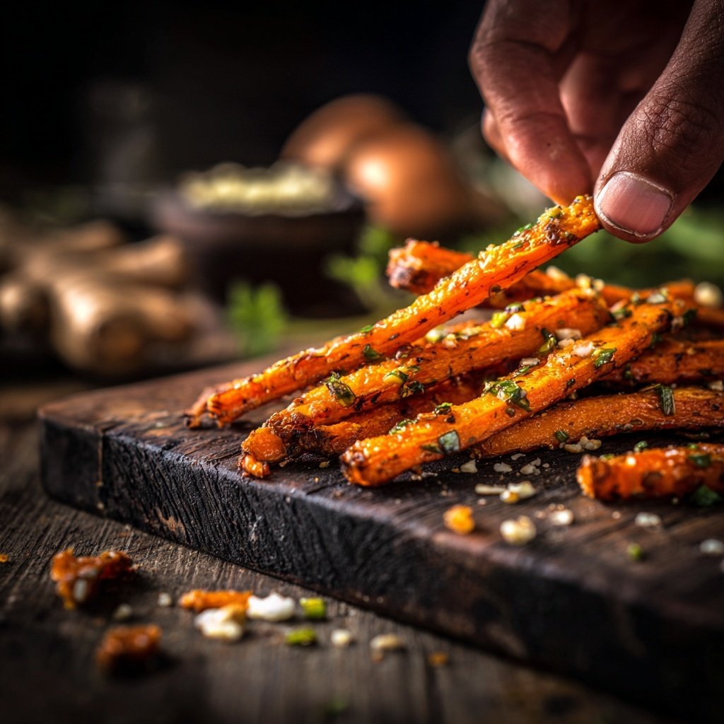 Ginger Garlic Carrot Sticks