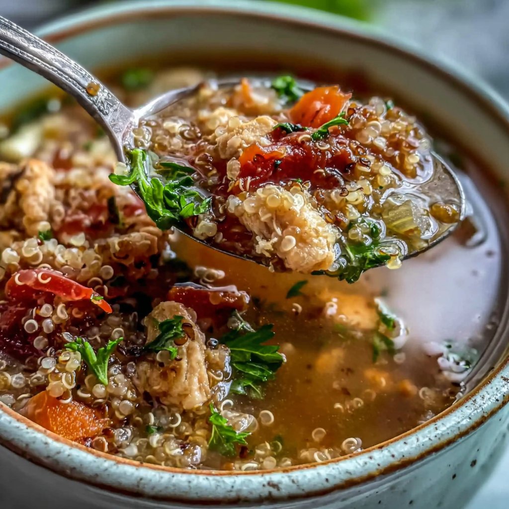 Turkey Quinoa Soup Bowl