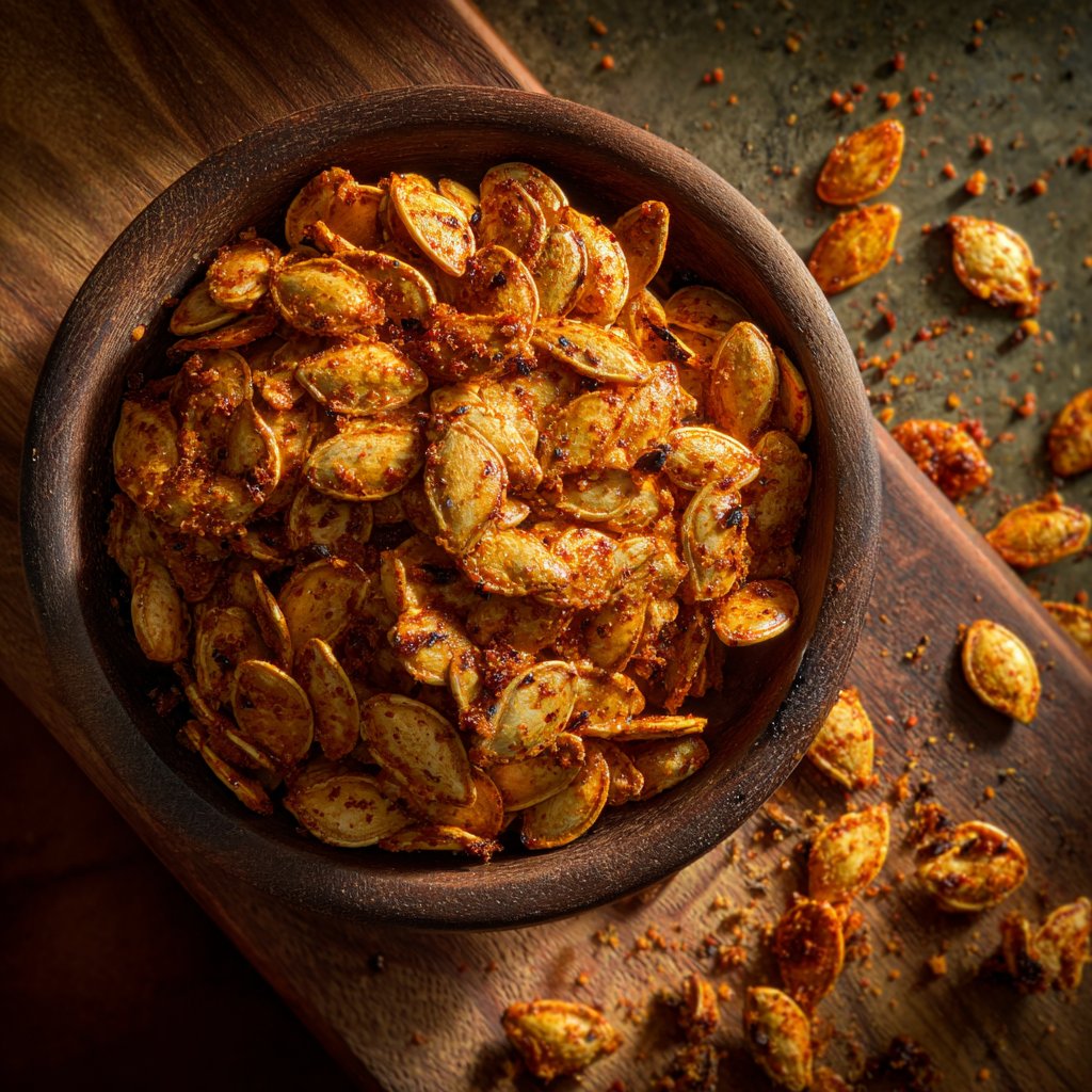 Spicy Roasted Pumpkin Seeds