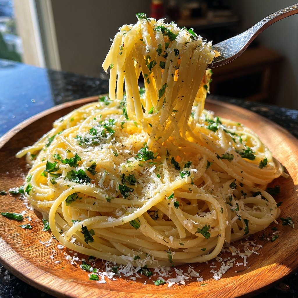Quick Garlic Butter Pasta