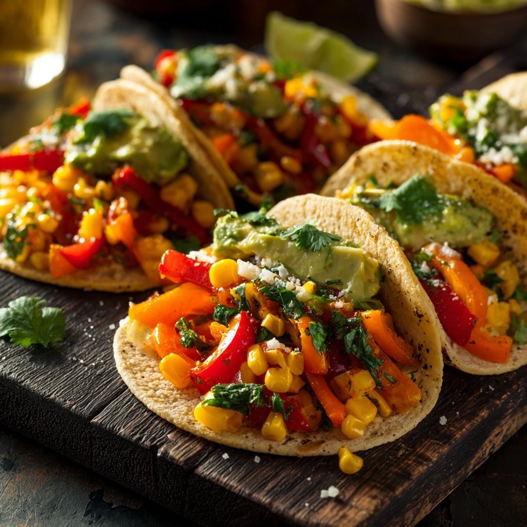 Roasted Veggie Mini Tacos