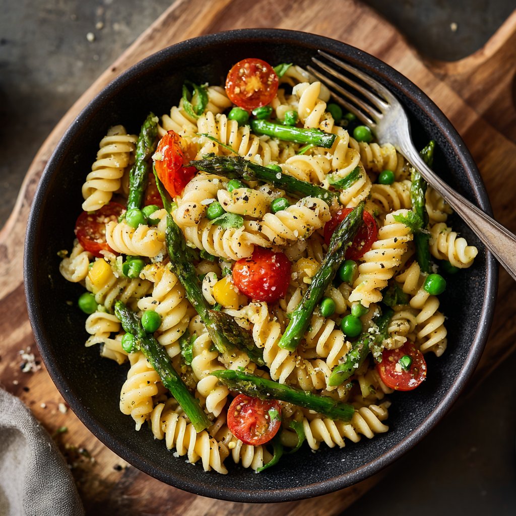 Fusilli with Fresh Spring Veggies